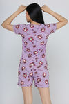Zivame Toy Story Knit Cotton Sleep Short Set - Orchid Bloom — thumbnail 2
